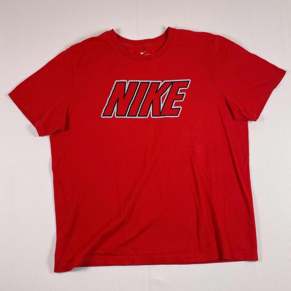Nike Red Spellout Tee XL Big Logo